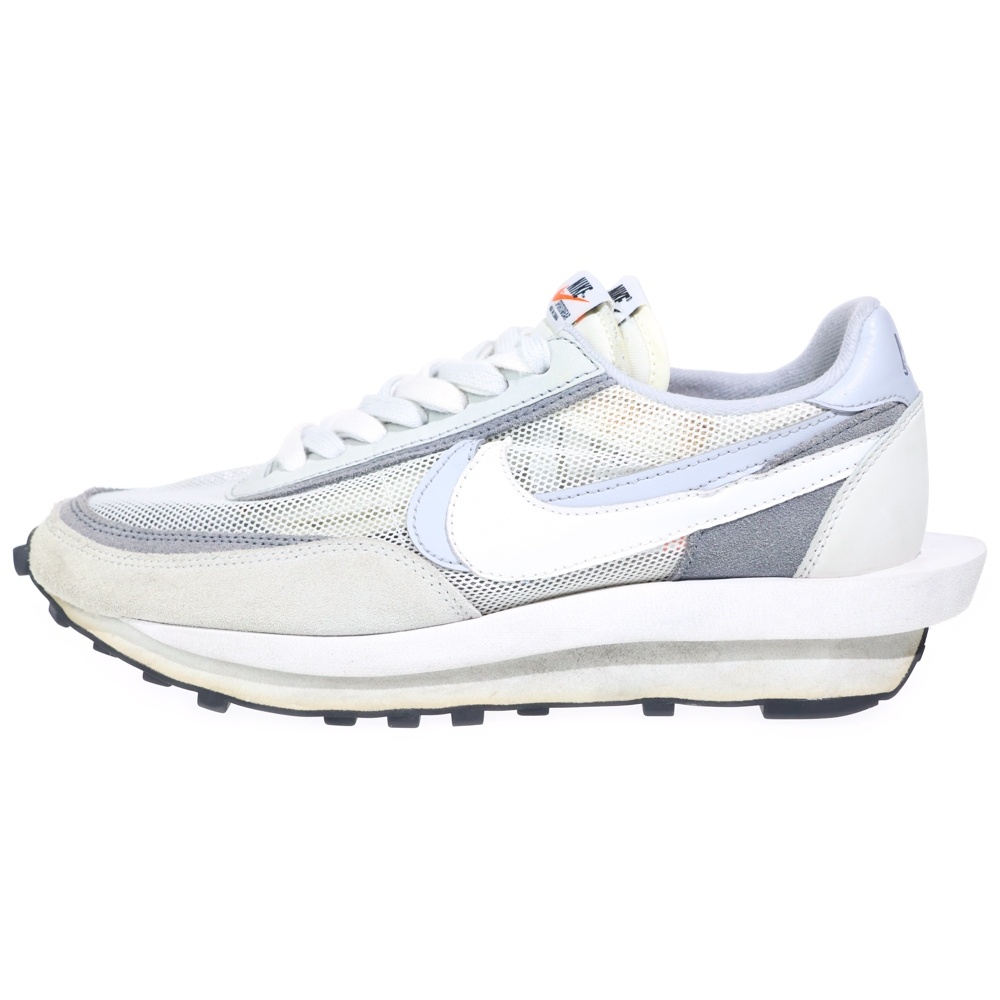 ×SACAI LD WAFFLE LDワッフル ローカットスニーカー グレー/ホワイト US9.5/27.5cm BV0073-100 Bランク