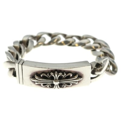 ID FLORAL CRS フローラルクロスIDクラシックリンク ブレスレット 13LINK シルバー BCA164 Bランク