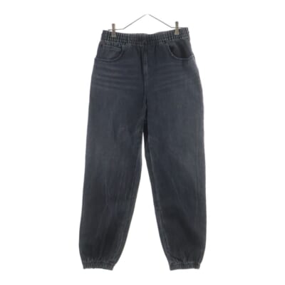 Denim Track Pants サイドロゴ デニムトラックパンツ グレー Aランク