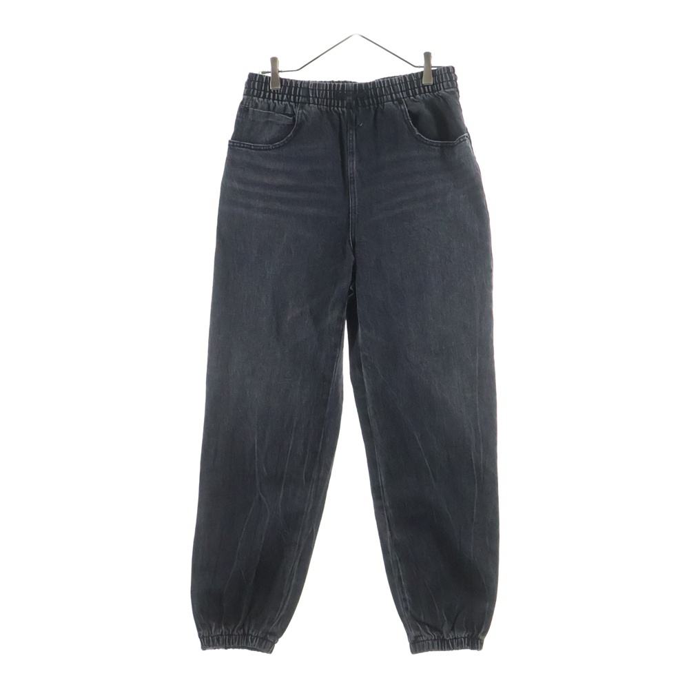 Denim Track Pants サイドロゴ デニムトラックパンツ グレー Aランク
