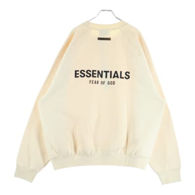 SWEATSHIRT バックラバーロゴ クルーネックスウェットトレーナー アイボリー Sランク