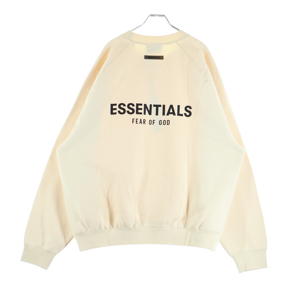 SWEATSHIRT バックラバーロゴ クルーネックスウェットトレーナー アイボリー Sランク