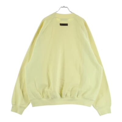 SWEATSHIRT フェルトロゴ クルーネックスウェットトレーナー イエロー Sランク
