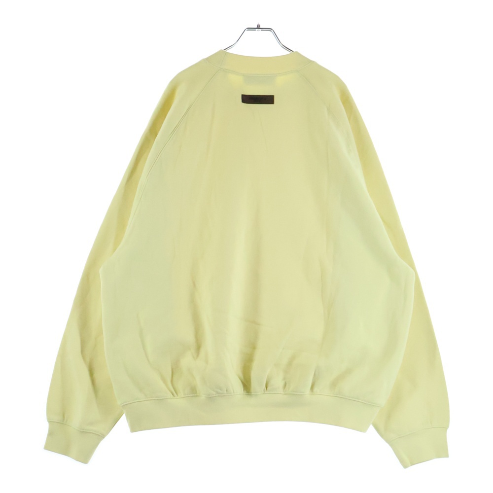SWEATSHIRT フェルトロゴ クルーネックスウェットトレーナー イエロー Sランク