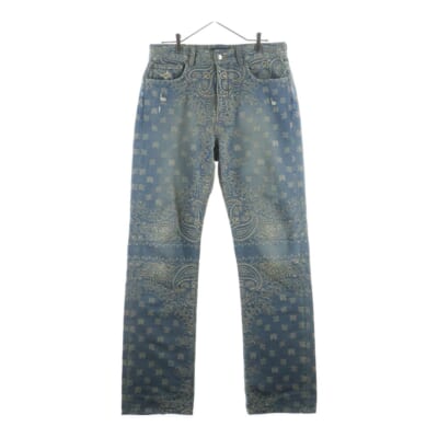 Bandana Jacquard Denim Pants バンダナ ジャガードデニムパンツ ジーンズ Aランク