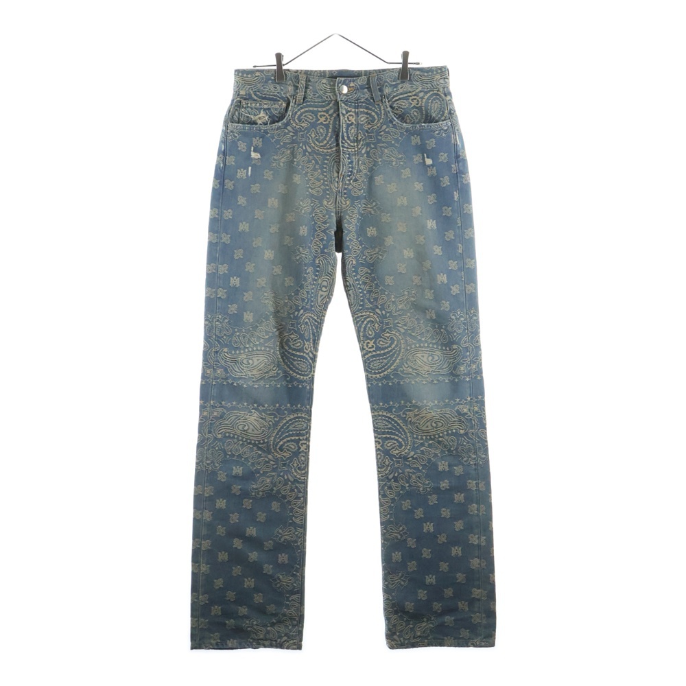 Bandana Jacquard Denim Pants バンダナ ジャガードデニムパンツ ジーンズ Aランク