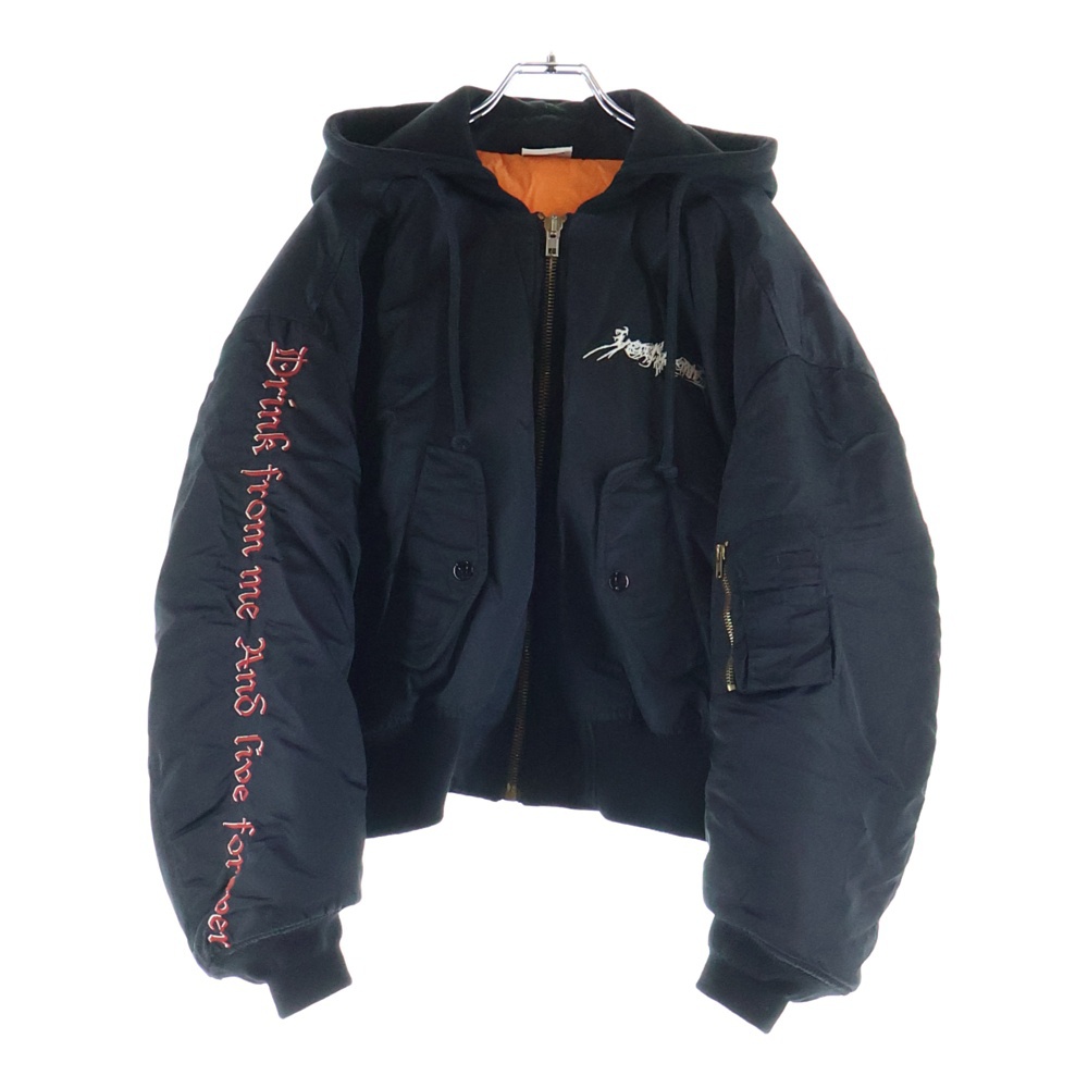 16AW Total Fucking Darkness Bomber Jacket WF17JA11 トータルファッキンダークネス ボンバージャケット ブルゾン ブラック Bランク