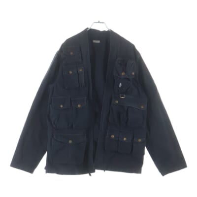 RIP STOP FISHING KIMONO EK-897 リップストップ フィッシング キモノジャケット ブラック Bランク
