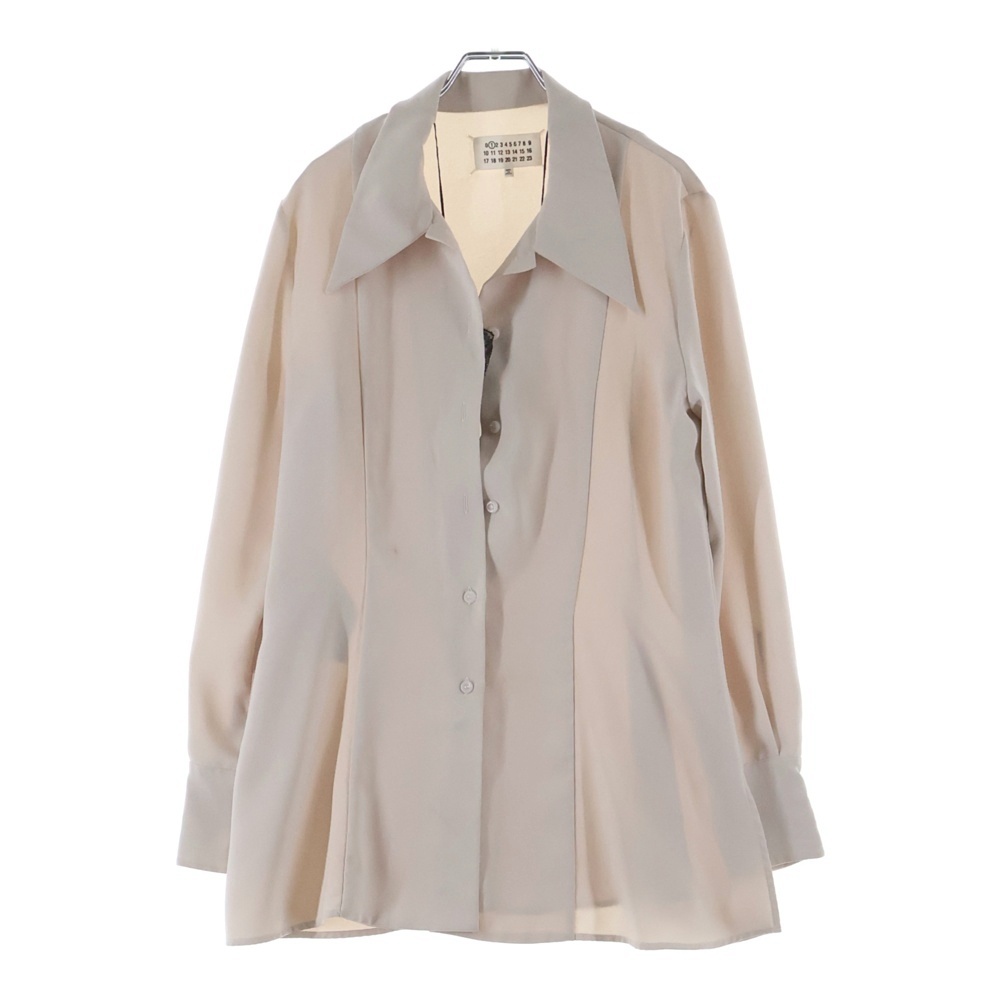 20SS レース付き ロングスリーブ長袖シャツ レディース S51DL0262 ピンク Bランク