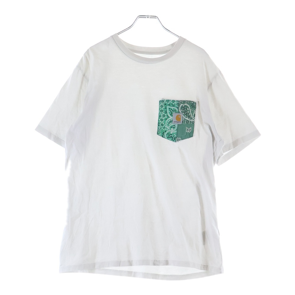 ×MIYAGI HIDETAKA S/S POCKET T-SHIRT バンダナポケット 半袖Tシャツ ホワイト I022091 Bランク