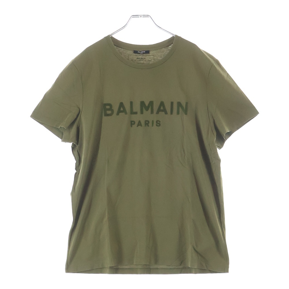 フェルトロゴ 半袖Tシャツ カーキ Aランク