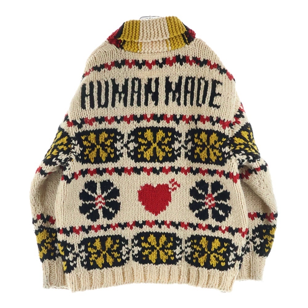 COWICHAN JACKET カウチンニット ジップアップジャケット ベージュ HM30JK044 Aランク