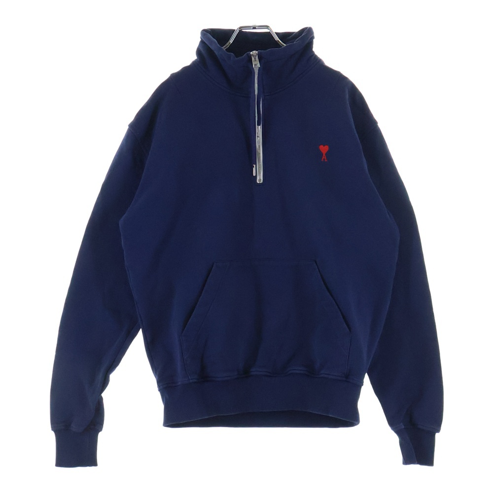Hi Neck Sweatshirt ロゴ刺繍 ハイネックスウェットトレーナー ネイビー E19J006.732 Aランク