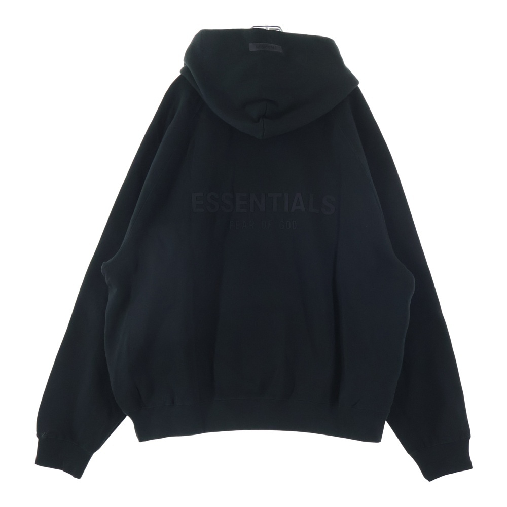HOODIE バックロゴ プルオーバースウェットパーカー フーディー ブラック Sランク