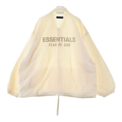 NYLON COACH JACKET バックロゴ ナイロンコーチジャケット アイボリー Sランク