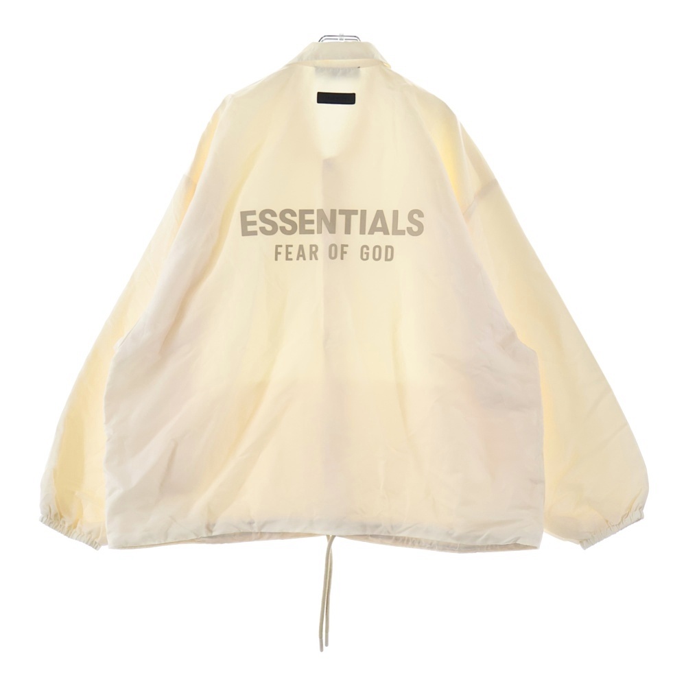 NYLON COACH JACKET バックロゴ ナイロンコーチジャケット アイボリー Sランク