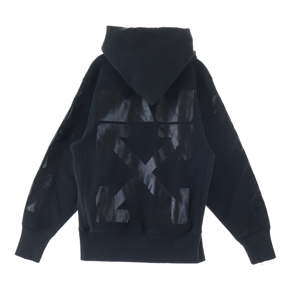 18SS ×Champion Hoodie チャンピオン プルオーバースウェットパーカー フーディー ブラック OMBB027S18875050 Aランク