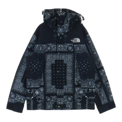 WHITE LABEL GTX MOUNTAIN JACKET NJ2GN24A ペイズリー柄 ゴアテックス マウンテンパーカー ペイズリー ナイロンジャケット ブラック/ホワイト Aランク