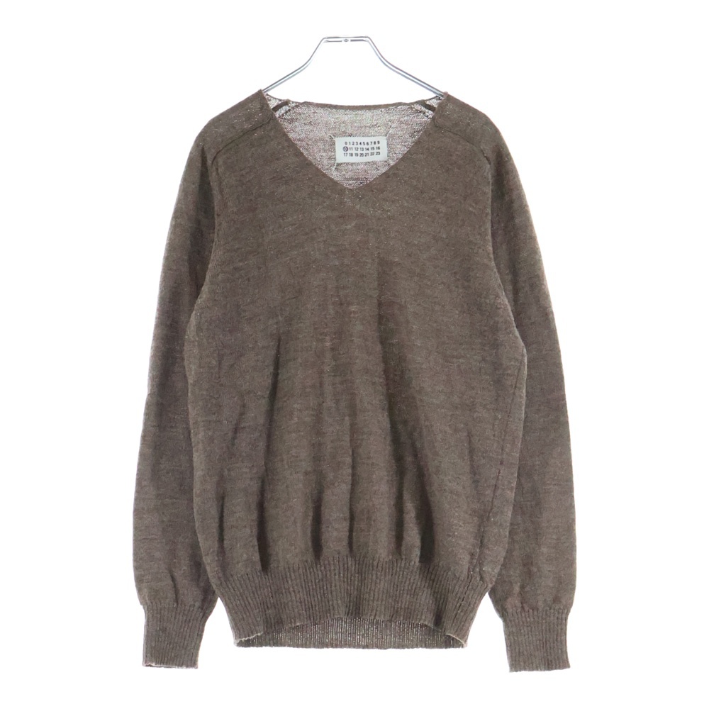 ミスディアナ期 Vネックニットセーター ブラウン Bランク