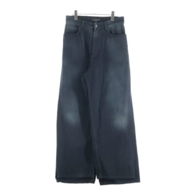 23AW DOUBLE FRONT WIDE LEG JEANS 767979 TNW11 ダブルフロント ワイドレッグジーンズ デニムパンツ インディゴ Sランク