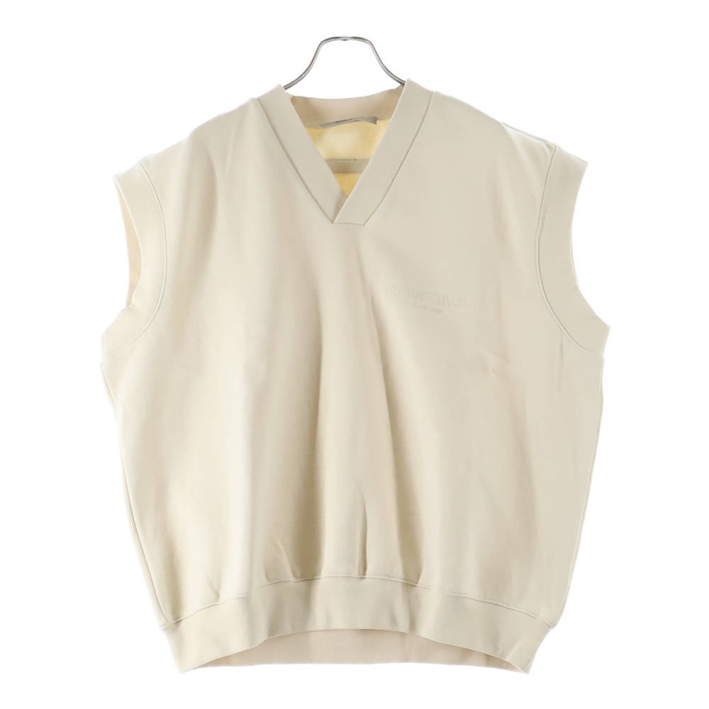 SWEAT VEST Vネック スウェットベスト アイボリー Sランク