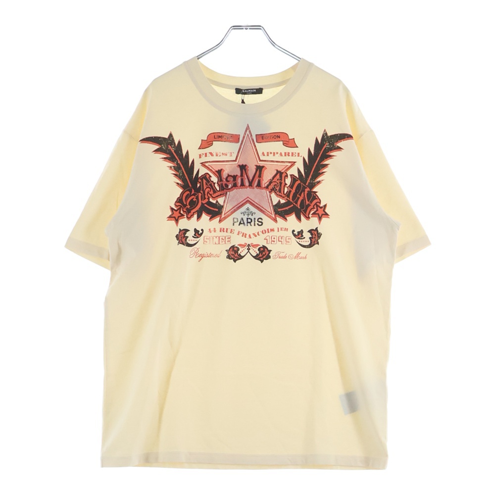 24SS Logo Print S/S Tee 半袖Tシャツ フロントロゴ カットソー ベージュ CH1EG000 Aランク