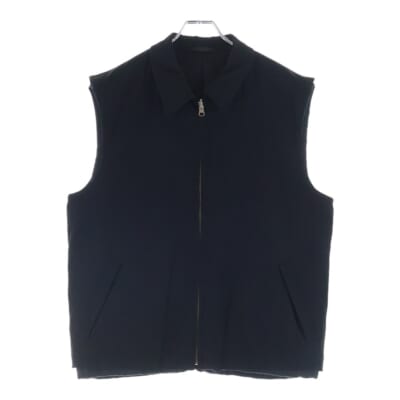 94AW archive 縮絨期 ウール 中綿 ジップアップベスト リバーシブル PJ-040850 ブラック Bランク