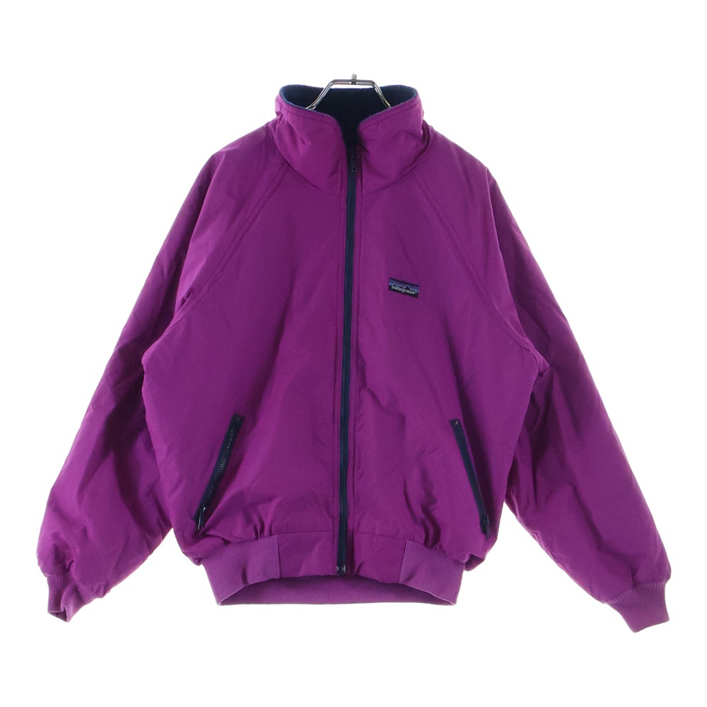 80s VINTAGE シェルドシンチラジャケット ジップアップ アウター USA製 パープル 28109 レディース Bランク