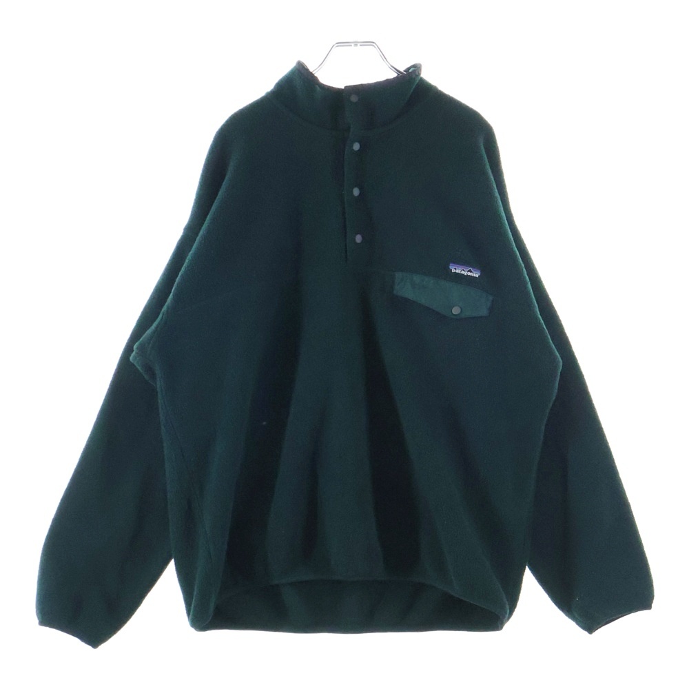 00s VINTAGE Synchilla Snap-T シンチラスナップT フリース プルオーバー USA製 カーキ Bランク
