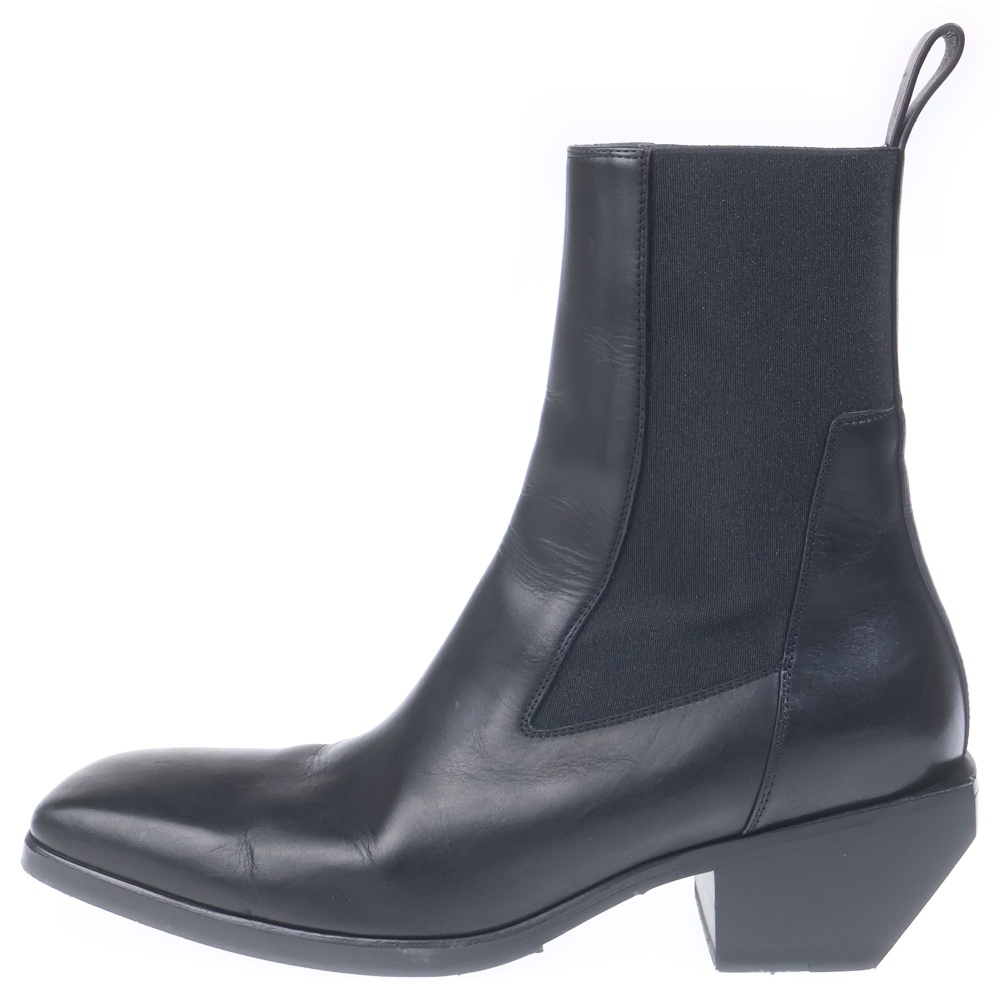 25AW Concordians Heeled Sliver Chelsea Boots コンコルディアンズ ヒール シルバーブーツ ブラック RU02D6820 Bランク