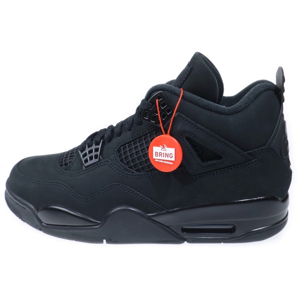 AIR JORDAN 4 BLACK CAT エア ジョーダン 4 ブラックキャット ハイカットスニーカー ブラック US9/27.0cm FV5029-010 Sランク
