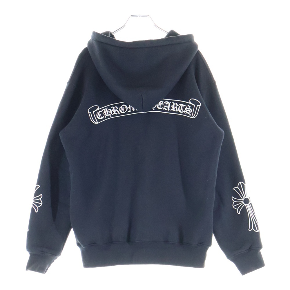 OLD THRML ZIP HD オールド プリントロゴ サーマルジップパーカー ブラック Bランク