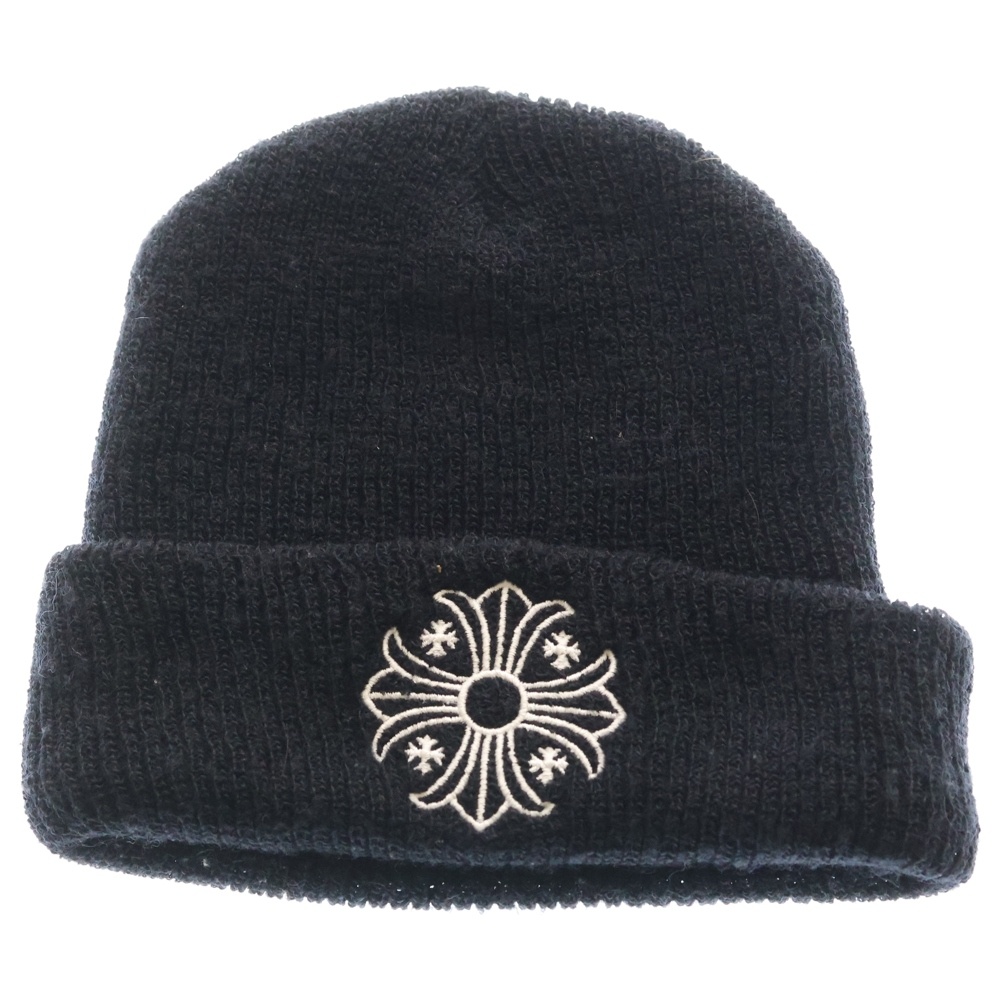 WOOL WATCH CAP CH刺繍 ウール キャップ ビーニー ブラック Bランク