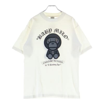 OLD ×A BATHING APE BABY MILO S/S TEE オールド アベイシングエイプ ベビーマイロ 半袖Tシャツ カットソー ホワイト Bランク