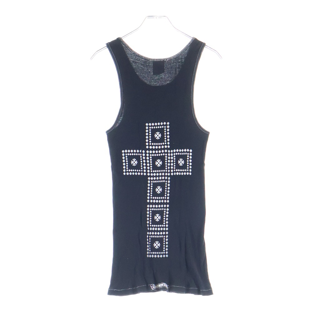 OLD CHプラスクロス プリントロゴ タンクトップ ブラック Bランク