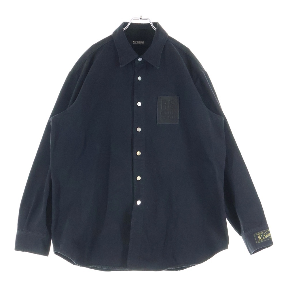 22SS Straight fit denim shirt with label デニムシャツ 221-M242 Bランク