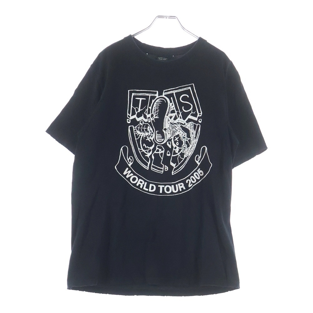 05AW WORLD TOUR THS期 ワールドツアー プリント半袖Tシャツ カットソー ブラック Bランク
