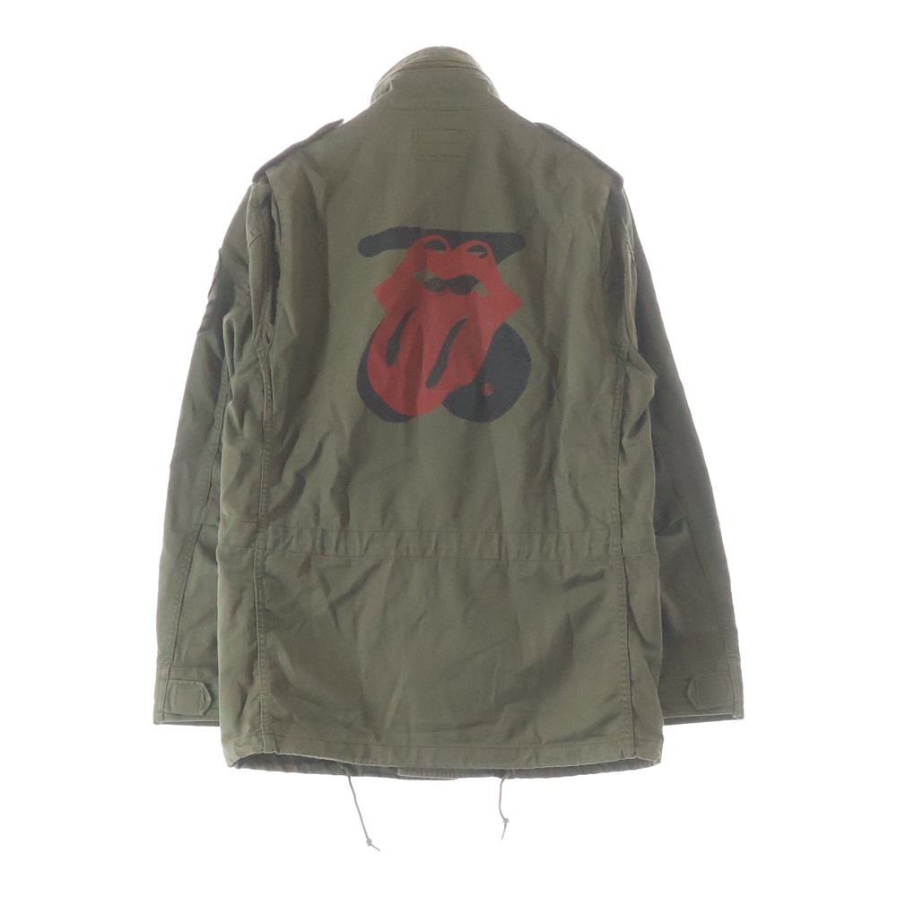 ×THE ROLLING STONES M65 ローリングストーンズ ミリタリージャケット カーキ 0241AB07 Bランク