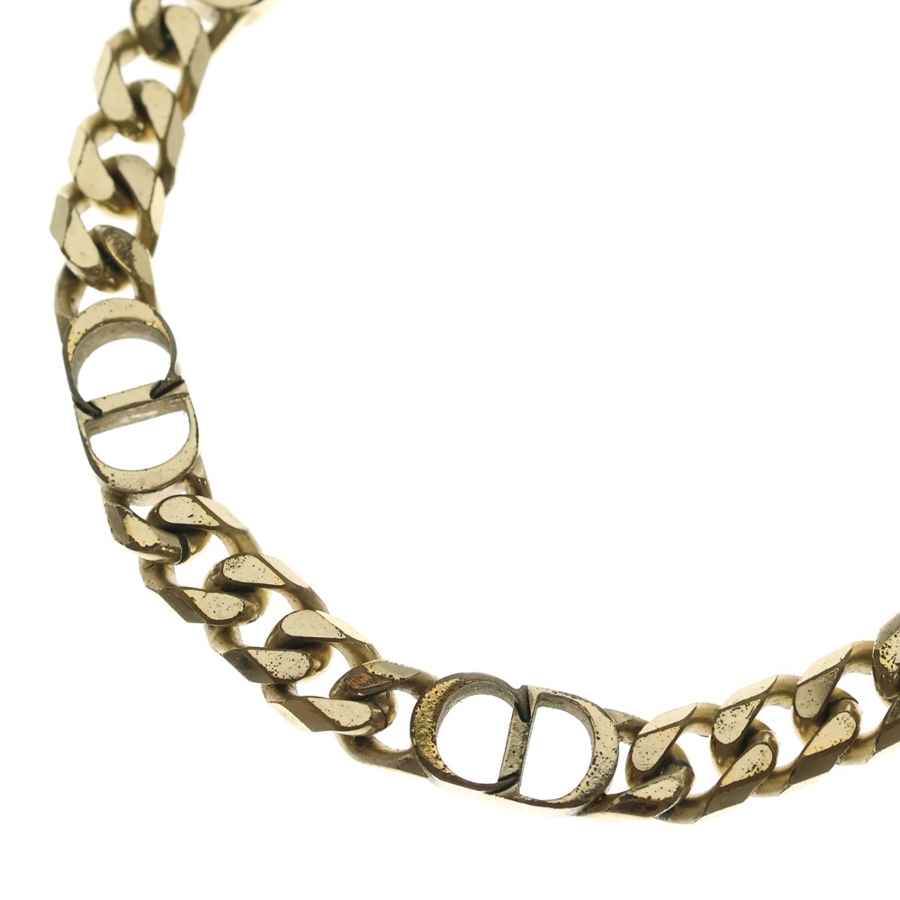 CD ICON NECKLACE ロゴモチーフ ネックレス ゴールド Bランク