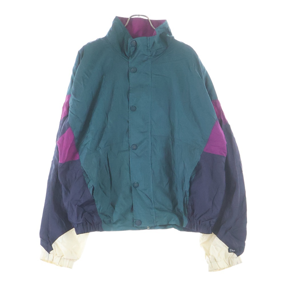 ナイロンジャケット ウインドブレーカー ジップアップブルゾン グリーン Bランク