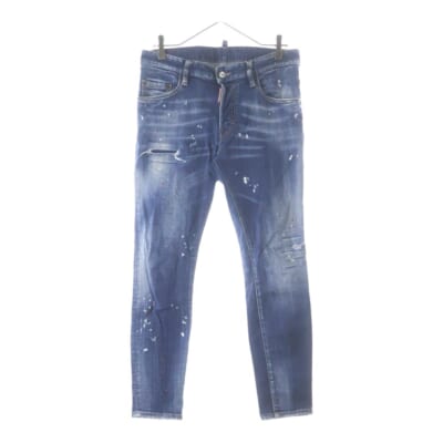 Medium Easy Wash Super Twinky Jeans ダメージ加工 ウォッシュ スキニー デニム パンツ インディゴ S74LB1661 S30664 Bランク