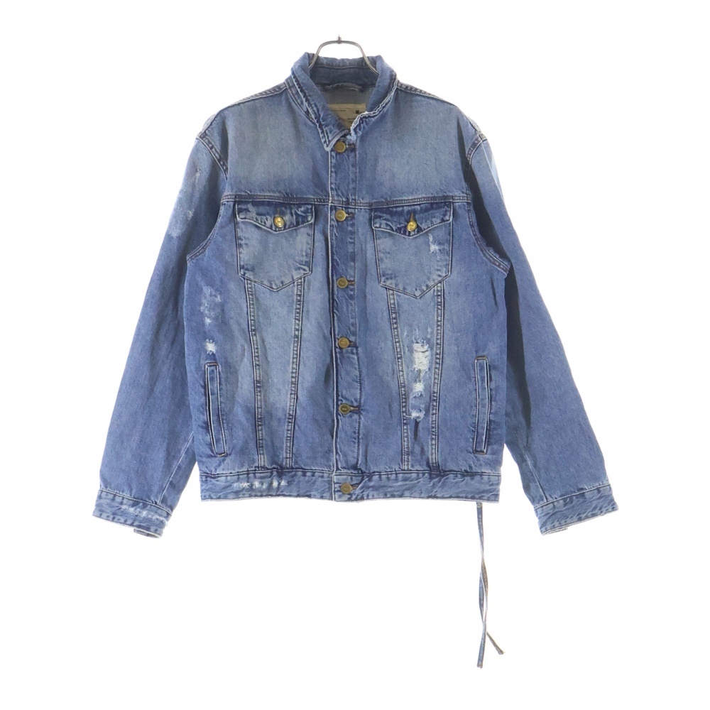 デニムトラッカージャケット ダメージ加工 インディゴ KH1156-102 Bランク