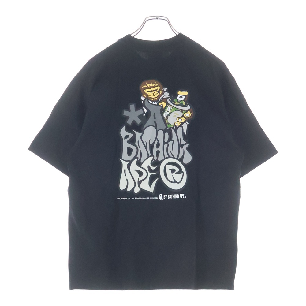 Graffiti Bape Relaxed Fit Tee グラフィティーベイプ リラックスフィット 半袖Tシャツ カットソー ブラック 001TEK301340M Bランク