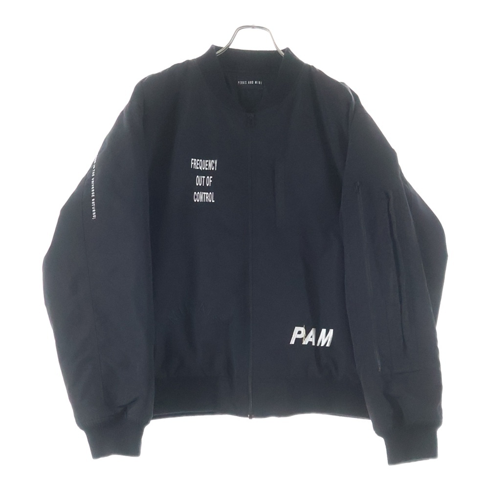 HARD SYNTH EMBRO MA1 ハードシンセエンブロMA1 ジップアップブルゾン ボンバージャケット ブラック 39035 Bランク