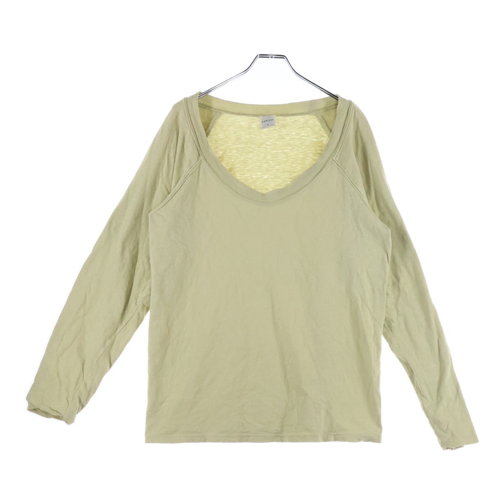 オーバーサイズ コットン 長袖Tシャツカットソー イエロー Bランク