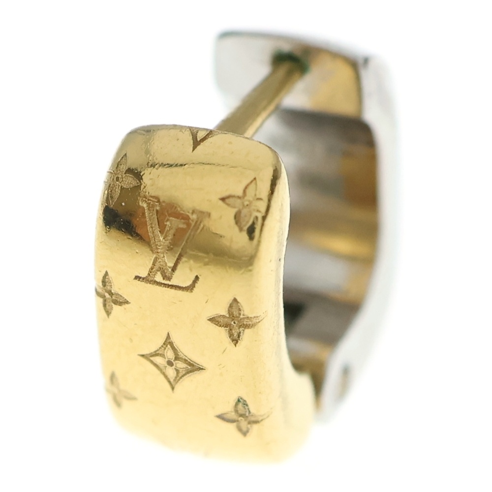 ルイヴィトン ブックレドレイユ ナノグラム ピアス ゴールド/シルバー