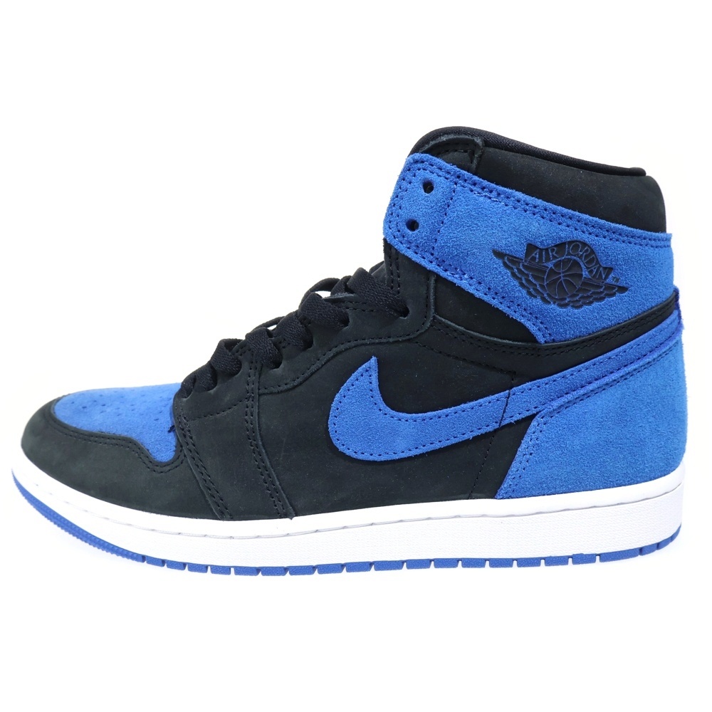 AIR JORDAN 1 RETRO HIGH OG ROYAL REIMAGINED DZ5485-042 エアジョーダン1 レトロ ロイヤル リイマジンド ハイカットスニーカー ブラック/ブルー US9.5/27.5cm Sランク