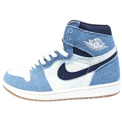 AIR JORDAN1 RETRO HIGH OG FQ2947-100 エアジョーダン1 デニム ハイカットスニーカー インディゴ US9.5/27.5cm Sランク