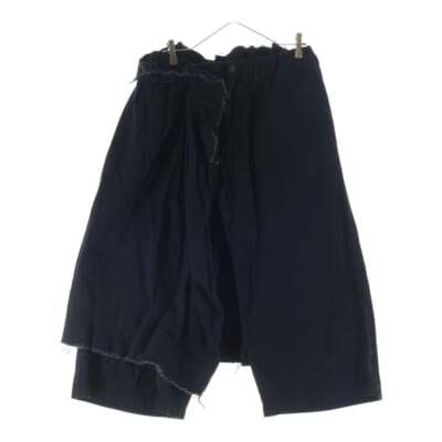 22AW ガウチョパンツ レイヤードパンツ ブラック NN-P57-026 Bランク