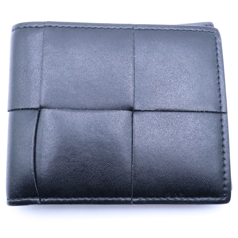 カセット マキシイントレチャート ウォレット レザー 2つ折り財布 ブラック 743004VBWD28803 Bランク